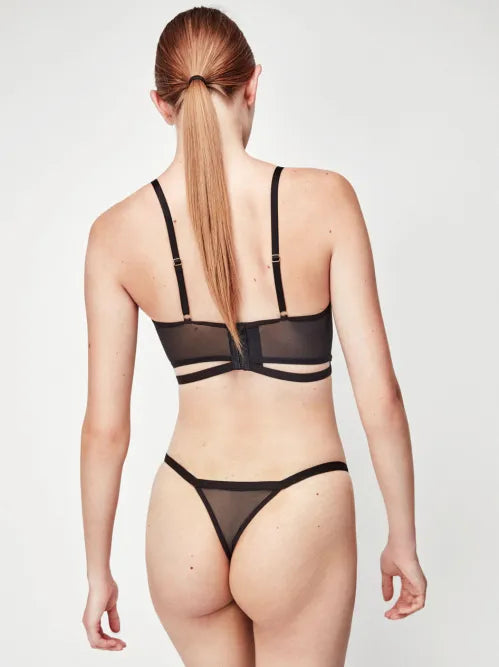 Sujetador bralette tiras en escote con foam