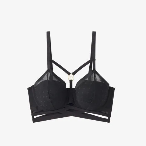 Sujetador bralette tiras en escote con foam